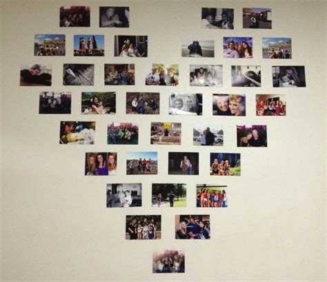 Heart Photo Wall Template